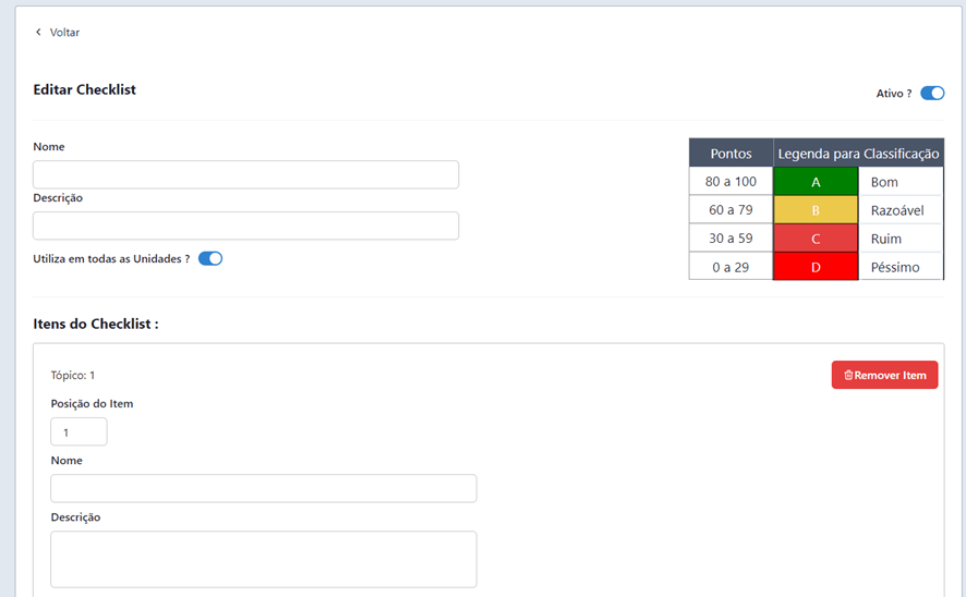 Imagem representando a tela inicial do dashboard do sistema.